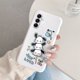 thumbnail image 3 of Funda de teléfono de dibujos animados para Samsung Galaxy A15 A55 M14 M15 M55 Linda Cinnamoroll Kuromi Kitty Cat Dog Anime funda trasera suave de silicona, 3 of 5