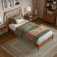thumbnail image 4 of AFI Orleans Lit Plateforme Bas en Bois Massif Simple TG Style Traîneau en Toffee Clair, 4 of 13