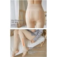 thumbnail image 4 of Polainas forradas de invierno para mujer,Leggings gruesos elásticos de cintura alta, pantalones térmicos cálidos de felpaNegro aS（40-80kg）, 4 of 5