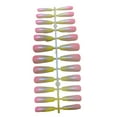 thumbnail image 4 of 24 Pieces False Nails Coffin Design Full Cover Elegant Press-on Gradient Style Artificial Nail Tips Fingernail Accessory for DIY ch01, 4 of 8
