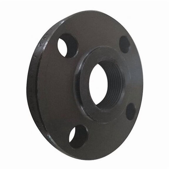Flange Threaded Flange, 1" Pipe, NPT, Black Steel, Class 150