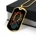 thumbnail image 3 of Personalized Gift For Step Dad For Dad Gift For Father's Day - Dog Tag Pendant With Military Ball Chain - Graphic Military Dog Tag Necklace (Optional Personalized Engraving), 3 of 5