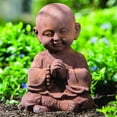 thumbnail image 2 of Alfresco Home Praying Buddha Garden Statue, 2 of 5