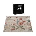 thumbnail image 4 of Ambesonne Floral Eucalyptus Jigsaw Puzzle Durable Cardboard, Soft Efflorescent, 1000 pcs, Rose Warm Taupe Green, 4 of 6