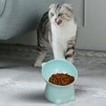 thumbnail image 7 of Elevated Cat Bowl under $5! Yannianjz Tilted Elevated Cat Food Bowl with Anti-Vomit Design, Raised Pet Bowl for Cats Dogs, Pet Food Dish for Better Digestion, Ergonomic Feeding Bowl for Small Pets, 7 of 7