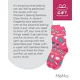 thumbnail image 7 of MeMoi Women's Baking Bamboo Crew Socks - Womens - Female, 9-11, Magenta, 7 of 7