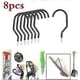 thumbnail image 2 of 8 Pack Heavy Duty Bike Storage Hooks, Ceiling Hooks, Plant Hooks, Utility Hooks for Garage, Wall, Black, 2 of 3