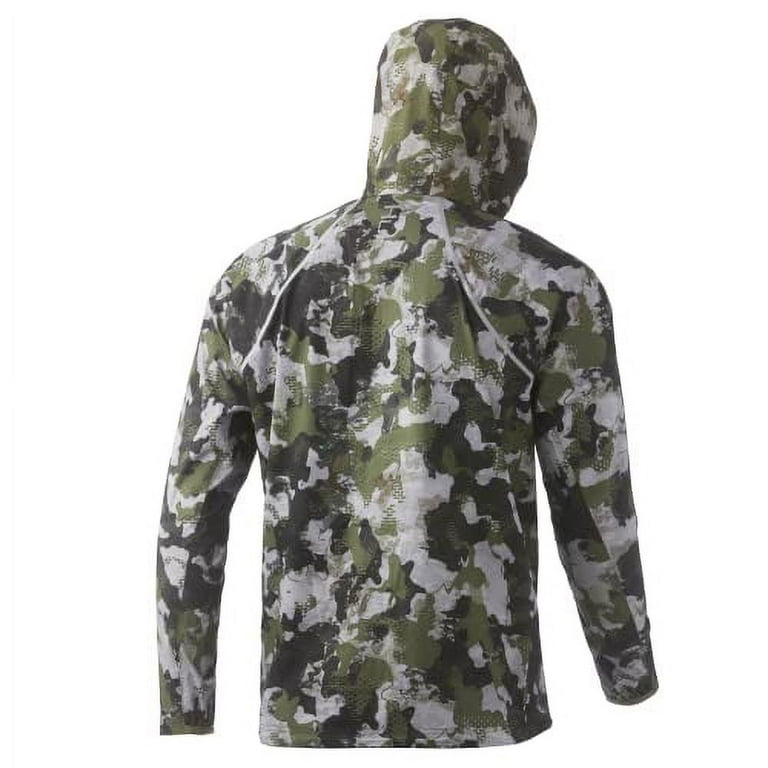 HUK Men s Standard Pursuit Waterproof Wind Resistant Zip Jacket Hunt Club Camo Small