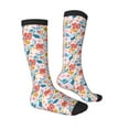 thumbnail image 3 of Balery Floral Ditsy Fun Novelty Socks Men'S Women'S Crew Socks Funny Crazy Novelty Socks Quirky And Cool Socks, 3 of 9