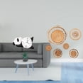 thumbnail image 2 of Reloj de pared,Reloj de pared de panda,decoración para el hogar,lindo y creativo.,Manualidades de pared,Decoración de pared colgante. Ratán tejido artesanal.,Juego de decoración de pared, 2 of 8