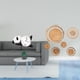 thumbnail image 2 of Reloj de pared,Reloj de pared de panda,decoración para el hogar,lindo y creativo.,Manualidades de pared,Decoración de pared colgante. Ratán tejido artesanal.,Juego de decoración de pared, 2 of 8