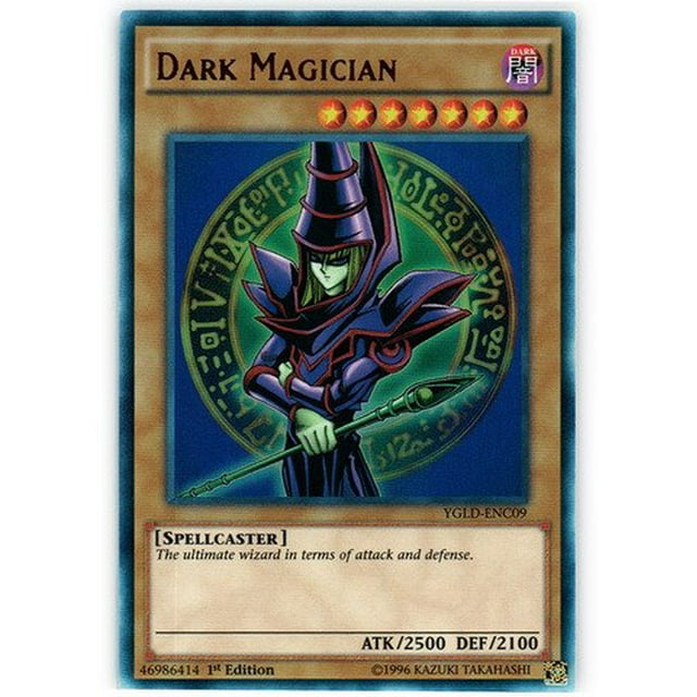 Tarjeta coleccionable YU-GI-OH! Dark Magician YGLD-ENC09, 1ª edición