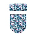 thumbnail image 5 of HELLHERO Toilet Lid Covers, Washable and Reusable Elastic Fabric Toilet Top Cover, U-Shaped, Leopard Print Floral Design, 5 of 8