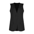 thumbnail image 4 of Ovticza 2024 Summer Sleeveless Blazer Jackets for Women Lightweight Fashion Casual Open Front Work Office Vest Tops Pockets Black XL, 4 of 9