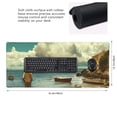 thumbnail image 2 of Hirioo Serene Coastal Blue Sky for Mouse Pad ,Anti-Slip Base, Durable Stitched Edges, Perfect for Gaming, Office, and Home Use,16x35.5in, 2 of 9