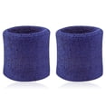 thumbnail image 2 of Walbest 2Pcs Sports Wristband Solid Color Absorbent Cotton Breathable Quick Dry Sweatband for Tennis, 2 of 8