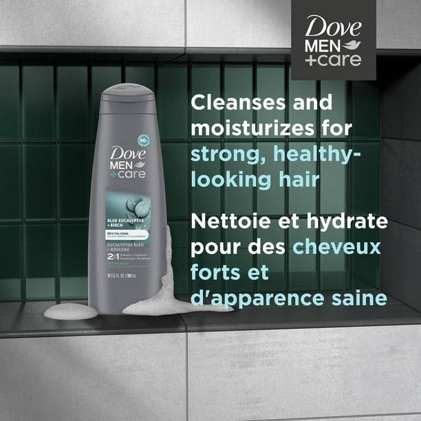 Dove Men Care Blue Eucalyptus and Birch 2 in 1 Shampoo and