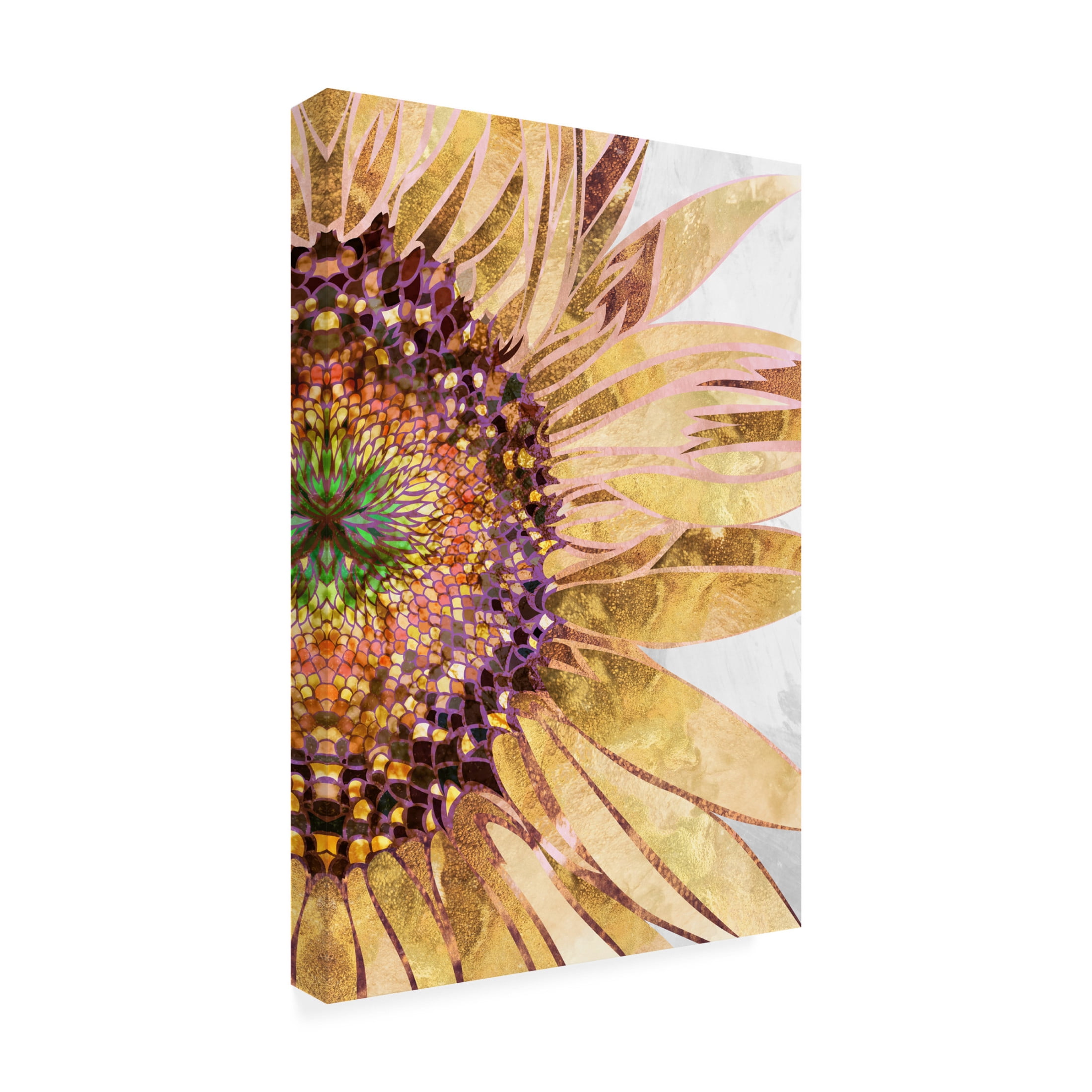 Trademark Fine Art Sarah Manovski Golden sunflower Canvas Wall Art