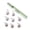 Light Grey, variant on Soft Double Sided Fleece Bed Clips 9PCS Set Hook Tool Included Without Needle Design Nonslip Quilt Fastener