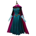 thumbnail image 5 of Disfraz de princesa Elsa para adultos, disfraz de película Ice Cos, disfraz de princesa reina, disfraz de fantasía, guantes, capa, traje de Halloween, 5 of 5