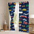 thumbnail image 3 of Castle Fairy Children Kids Cartoon Plane Car Blackout Curtains Set of 2 (52x84 Each),Construction Vehicles Window Curtains,Transportation Theme Curtains and Drapes,Ultra Soft Home Decor, 3 of 6