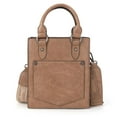 thumbnail image 6 of Wrangler Embossed Crossbody Bag for Women Top Handle Fringe Handbags and Western Mini Tote, Khahi, 6 of 7