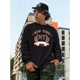thumbnail image 2 of New York Garland W Banner Sweatshirt Men -Image by Shutterstock, Male Large, 2 of 4