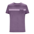 thumbnail image 5 of Men's Workout Shirts Moisture Wicking Short Sleeve Mesh Athletic T-Shirts Purple XXXL, 5 of 5