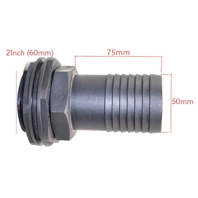Mosiee Water Butt/Tank 1In Overflow Connector With Nut &Washer For Water Storage Tank Connector Joint Exhaust Faucet Switch Graden Tool