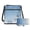 Blue Snowman, variant on Women Santa Crossbody Purse 2‑Piece Set with Wallet PU Leather Christmas Large Hobo Bag Purse, Adjustable Strap, Ideal for Travel & Shopping Use, Christmas Gift for Her