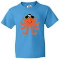 thumbnail image 3 of Inktastic Pirate Octopus Kids Funny Youth T-Shirt, 3 of 5