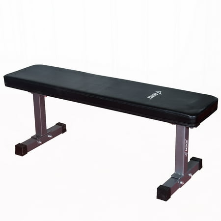 AKONZA Deluxe Flat Bench 1000 lb Weight Capacity Padded Training Bench Workout