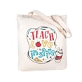 thumbnail image 1 of Bolsa de mano ELEGANTPARK Teach Love Inspire Teacher Gifts, color marfil, 1 of 7