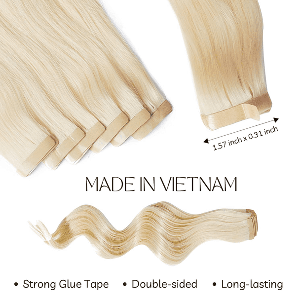 14 Inch Human Hair Tape Extensions 50g 20Pcs Straight Seamless Amazon.com : Aison Jet Black Tape in Hair Extensions Real  main image 2