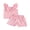 Pink, variant on BemeyourBBs Toddler Baby Girl Summer Clothes Cute Infant Baby Girl 2 Pieces Outfit Sleeveless Ruffled Vest Tank Tops Bow Decor Plaid Print Shorts Set