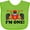 Apple Green, variant on Inktastic Race Car 1st Birthday Boys Baby Bib