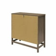 thumbnail image 6 of Ameriwood Home Lennon 2 Door Storage Cabinet, Medium Brown and Faux Rattan, 6 of 9
