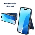 thumbnail image 5 of Entronix Slim Wallet Case for iPhone 14 Plus, 6 Slot Card Holder Kickstand Flip Cover, Navy Blue, 5 of 6