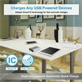 thumbnail image 3 of 6 Port USB Wall Charger - Multiple USB Charger Station - USB Charger Desktop Charging Station - 6 Ports USB Wall Charger Hub Desktop Charging Adapter USB-Powered Devices, 3 of 7