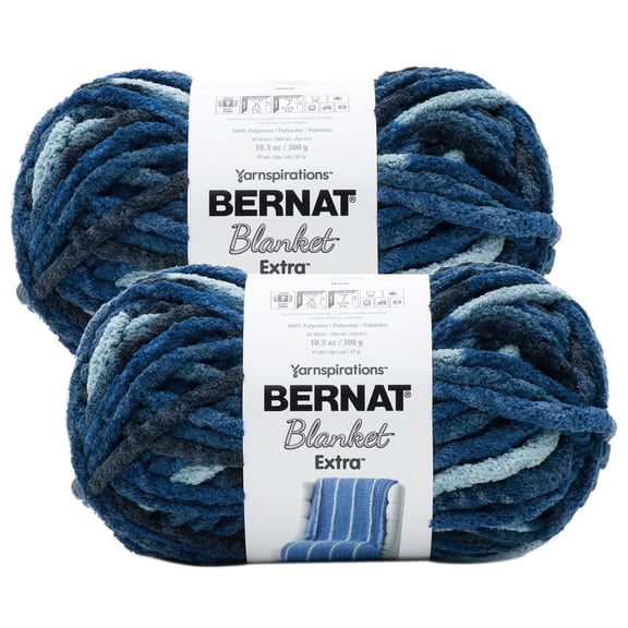 (Pack of 2) Bernat Blanket Extra Yarn-Teal Dreams
