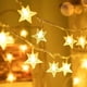 thumbnail image 2 of Cadena de luces románticas con forma de estrella, luces de hadas que funcionan con energía solar con función de memoria y diseño resistente al agua para iluminación ambiental en interiores y, 2 of 5