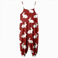 thumbnail image 5 of Toddler Girl Clothes Summer Romper Cute Print Sleeveless Short Jumpsuit Overall with Pockets Kids Summer Outfits Toddler Girls Clothes 12 18 24 Months 2T 3T 4T 5T 6T 7T 8T 9T 10T,Red,1-2 Years, 5 of 6
