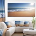 thumbnail image 1 of Calm Blue Beach under Bright Sun - Seascape Canvas Art Print, 1 of 3