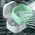 thumbnail image 4 of Facilidad Funda Boter Guardia Organizador portátil Portátil Portátil Dientes Retenedor Caja de almacenamiento Lavable Contenedor Diente Accesorio Blanco Advancent HA059508-04, 4 of 7