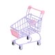 thumbnail image 4 of Mini caja de almacenamiento para carrito de compras, carrito multifuncional, papelería divertida, juguetes para juego de imitación, cesta organizadora Púrpura Soledad canasta de muñecas, 4 of 9