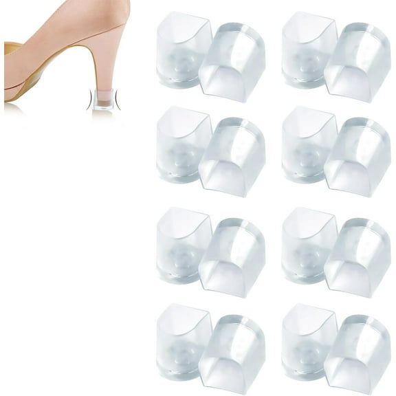 YUXNET Latin Heel Cap,High Heel Protective Heel Caps,Dance Heel Cover,Heel Stoppers Heel Repair Caps,Transparent High Heel Cover Cups Perfect for Weddings Races Formal Occasions and Events