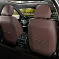 Coverado Front Car Seat Covers, 2Pcs Leather Seat Protectors for