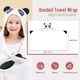 thumbnail image 5 of Toalla de baño para bebé estilo cuadrantes con capucha de panda 100% algodón rizo, 5 of 7