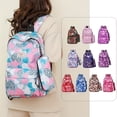 thumbnail image 2 of All Over Pattern Backapck, Mochila De Moda Con Caja De Lápices Larga, Bolsos Ligeros Y Elegantes Para La Escuela, 2 of 3