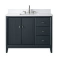 thumbnail image 2 of Vanity Art 42" Bathroom Vanity with Sink and Engineered Marble Top, Freestanding Storage Cabinet with 2 Drawers, 1 Shelf and Flip Down Tray, 2 of 9